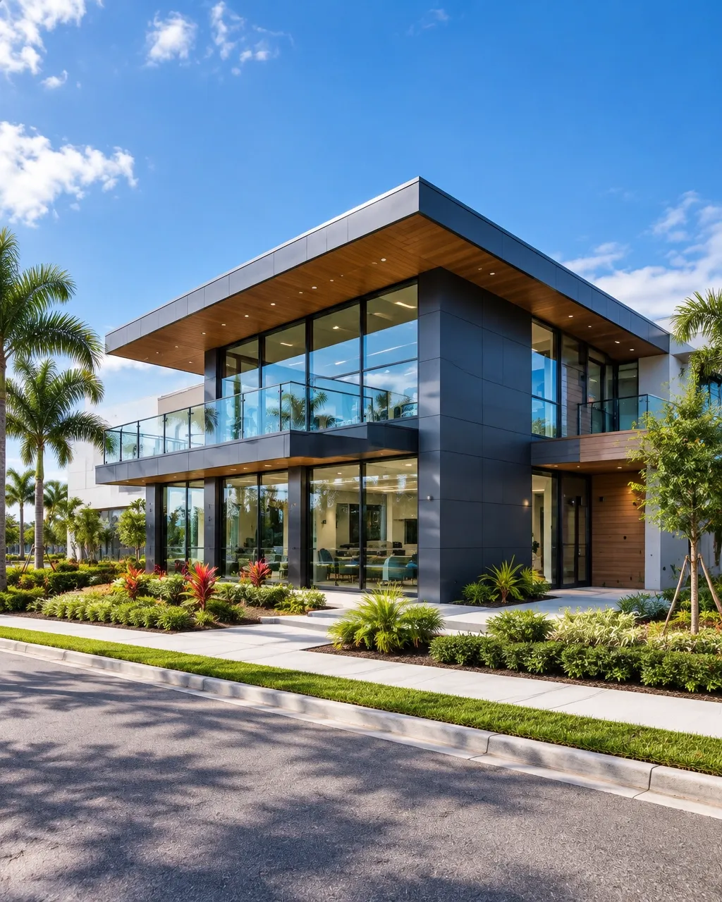 Contemporary commercial office building